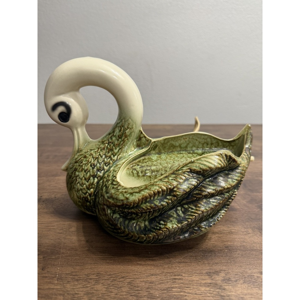 Vintage 50's 60's‎ Tv Lamp Planter Duck Swan Bird Works